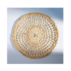 Seagrass Weaving Handmade Placemat Braided <b>Mat</b> Heat Resistant Seagrass <b>Dinner</b> Placemat Color Weave Round Placemat - Product Image 3