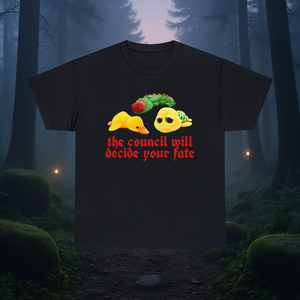 Camiseta The Council Will Decide Your Fate, unisex, manga corta, cuello redondo, impresión digital, camiseta promocional para adultos - Product Image 3