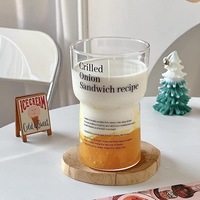 Verre en borosilicate imprimé, sans pied, sans couvercle, couleur unie, résistant aux hautes températures, pour usage en salon