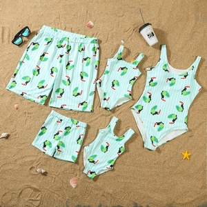 Nuovi Costumi da Bagno Coordinati per Famiglia: Bikini, Gonne, Pantaloncini, Set Floreali Estivi per Mamma, Papà e Bambini - Product Image 5