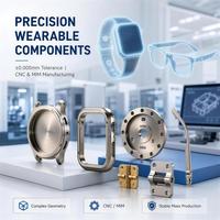Composants de fraisage CNC en aluminium de précision HYM pour boîtiers de montres et de claviers personnalisés avec tolérances strictes pour projets de quincaillerie
