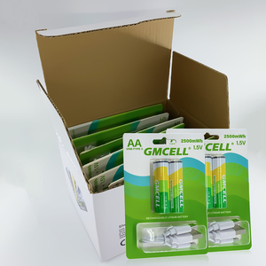แบตเตอรี่ลิเธียมไอออนแบบชาร์จไฟได้ผ่าน USB GMCELL Type-C ขนาด AA คู่ 1.5v 2500mWh - Product Image 6