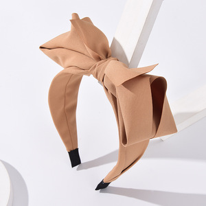 Diadema con Lazo Grande, Negra, de Tela, Ancha, para Mujer, Moda Casual, de Alta Calidad - Product Image 2