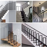 Rampe d'escalier en métal durable et personnalisable, et systèmes de balustrades pour villas