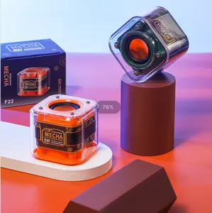 Kablosuz mikrofon çalar ile yeni stil taşınabilir Mini bluetooth hoparlör F22 müzik Karaoke ses ses kutusu hoparlör
