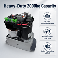Großhandel 2000kg Schiebetorantrieb DC 24V Hochleistungs-Automatik-Tormotor für Villen, Fabriken und Einfahrten