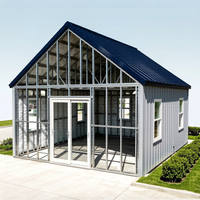 Entrepôt économique en acier léger avec composants préfabriqués à construction rapide pour stockage temporaire ou permanent, montage facile sur site