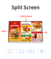 Écran d'affichage numérique Android WiFi 23,8 pouces pour intérieur, style L, pour menu électronique, avec CMS et télécommande, idéal pour les chaînes de magasins