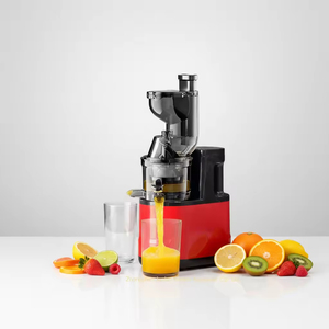 Extractor de Jugos de 1.5L, Motor Eléctrico de Corriente Continua, Cuchilla de Acero Inoxidable, Expulsión Automática de Pulpa, Carcasa de Plástico Roja, Uso Doméstico - Product Image 5