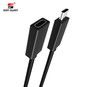 USB 3.1 Gen2 Loại C Nam Nữ cáp mở rộng 10gbps truyền dữ liệu 4K/60Hz âm thanh video nhanh chóng sạc 20V 5A 100W PD Đen - Product Image 1
