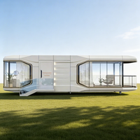 Nouvelle Capsule Spatiale Carrée Détachable Ninenos de 40 pieds – Maison Conteneur Respirante et Mobile au Design Moderne pour Appartement Extérieur Total