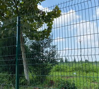 Clôture en panneaux métalliques soudés 3D courbés, revêtement poudré, pour la protection des clôtures résidentielles, des jardins, des parcs et des zones industrielles