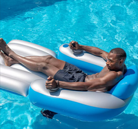 Chaise flottante électrique à hélice, structure aquatique gonflable avec anneau flottant pour divertissement aquatique