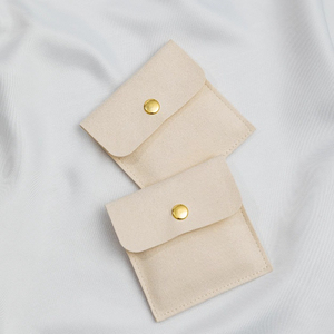 Ensemble de colis cadeaux en microfibre imprimés sur mesure pour bijoux, comprenant une boîte et une pochette - Product Image 5