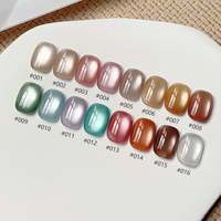 Vente en gros 16 couleurs miroir clair de lune porcelaine blanche matière première vernis à gel en vrac platine gel oeil de chat en vrac