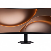 Nouvel écran d'ordinateur ultra-large 34 pouces 4K75Hz HDR RGB avec support rotatif réglable en hauteur DP/ Affichage pour bureau professionnel