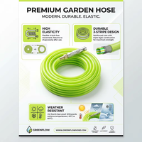Tuyau d'arrosage de jardin en PVC tressé flexible anti-pliures haute résistance, écologique, résistant aux UV, renforcé de fibres, pour usage professionnel
