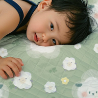 Tapis de pique-nique pliable matelassé à ultrasons OEM/ODM, doux, double couche, confortable, pour la plage, la pelouse, les parcs et les pique-niques en famille
