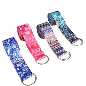 NOUVEAU HaoRui Ceinture Élastique Bouclée en Tissu Polyester Imprimé Numérique Extensible pour Fitness, Exercice, Danse et Yoga Sportif - Product Image 4