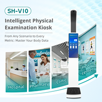 Quiosco de autoservicio médico SH-V10 para chequeos de salud, máquina inteligente de examen corporal completo con certificación CE