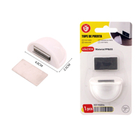 Butée de porte magnétique, butée de porte sans perçage, support de porte au sol en acier inoxydable et PP pour la maison et le bureau
