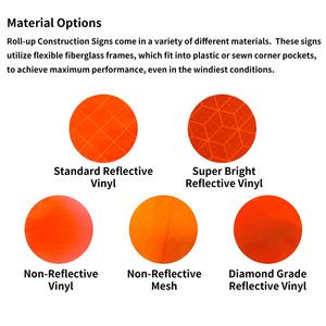 المؤقتة المرور التحكم في الهواء الطلق شارة مرور مخصص عاكسة نشمر العمل قبل حامل إشارة عاكسة نشمر تسجيل والوقوف - Product Image 5