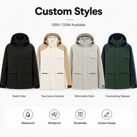 Veste d'hiver 3-en-1 détachable pour homme et femme, nouveau design, avec logo personnalisé, doublure polaire, fermeture éclair, coupe-vent, pour la montagne et les activités de plein air