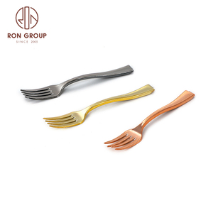 Fourchettes écologiques pour Restaurant de luxe, ensemble de couverts Rose <span class=keywords><strong>argent</strong></span> en vrac or <span class=keywords><strong>fourchette</strong></span> en <span class=keywords><strong>plastique</strong></span> jetable pour fête de mariage - Product Image 4
