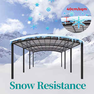 Auvents en polycarbonate d'usine de la maison complète Carport <span class=keywords><strong>Garage</strong></span> extérieur - Product Image 6