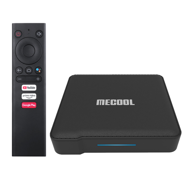 2020 Mecool KM1 ATV Google Certified Android 9.0 TV Box Amlogic S905X3 Smart Androidtv Prime Video 4K Dual Wifi 2T2R Set Top Box