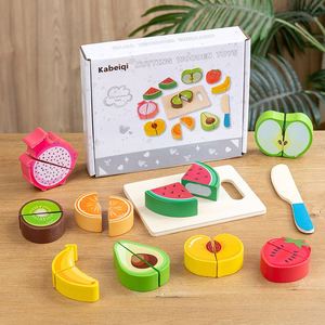 Exquisitos Juguetes de Madera con Velcro para Cortar Alimentos Realistas, Bloques de Frutas y Verduras para Niños Pequeños, Niños y Niñas, Aprendizaje Temprano - Product Image 3