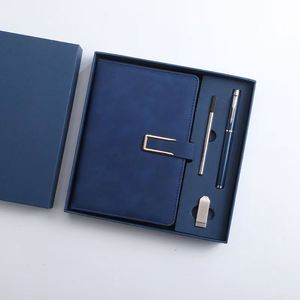 Set de Regalo Empresarial Personalizable con Logotipo: Cuaderno A5 Moderno, Memoria USB, Bolígrafo Metálico y Recambios, Impresión por Grabado - Product Image 5