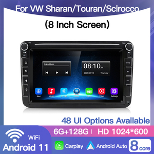 Radio de Coche STWEI de 8 Pulgadas con Sistema Android para VW Volkswagen <span class=keywords><strong>Sharan</strong></span> Touran Scirocco, Reproductor <span class=keywords><strong>Multimedia</strong></span> de Video, FM, WIFI, GPS, Navegación, Carplay - Product Image 3