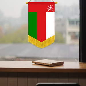 Wholesale Mini Pennant Car Flags 20x30cm Oman Wall Decor <b>Small</b> Ornaments Hanging Digital Printing Satin Material - Product Image 3