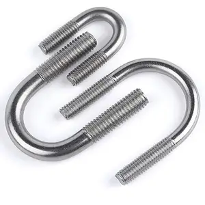 High quality standard metric galvanized a307 ss316 muffler tube clamp heavy duty exhaust u bolt