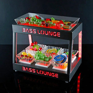 Bar Luminous Fruit <b>Plate</b> KTV Fruit Platter Saucer Led Rectangular Fruit <b>Plate</b> <b>Rack</b> Tray Baseack Tray Base - Product Image 1