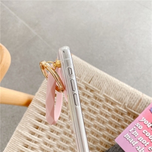 Funda de teléfono de lentejuelas con purpurina epoxi de Color caramelo, con soporte grande para anillo de <span class=keywords><strong>mano</strong></span>, pulsera para <span class=keywords><strong>iPhone</strong></span> 12 Mini 11 Pro XS Max XR 7 8 Plus - Product Image 3