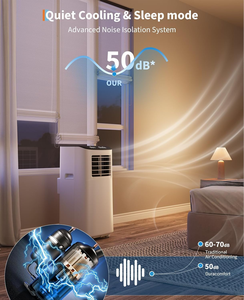 Mini Aire Acondicionado Portátil de 1800W con Ventilador, Iluminación y Soporte, Calefactor para Baño y Dormitorio, Calefacción y Refrigeración de Espacios - Product Image 5