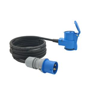 Camping 16A 230V Schuko-Stecker auf CEE-Winkelkupplung mit Schuko-Steckdose Adapter-Verlängerungskabel 1,5m H07RN-F 3G 2,5 mm² - Product Image 3