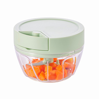 Smile Mom Mini Plastic Handmatige Voedselsnijder Ecologisch Handzaam Keuken Groente Fruit Snijder Snelle Twist Knoflook Vlees