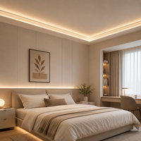 Tira de Luz LED de Perfil FATERSI 2026 OEM para Techo, Iluminación Decorativa Interior para el Hogar, Iluminación Ambiental para Escaleras, Luces LED de Pared para Sala de Estar
