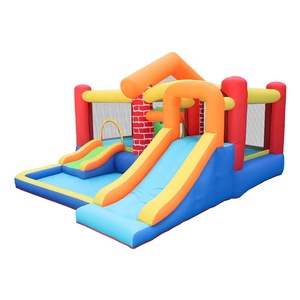Trẻ Em Nhà Sử Dụng Mini Nhà Bị Trả Lại Lâu Đài Bouncy Với Trượt Đồ Chơi Bơm Hơi Làm Bằng Nylon Bền - Product Image 2