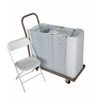 Fauteuil pliante, chariot à roulettes, entrepôts de haute qualité, stockage d'empilage, plage, hôtel, événement, mariage, Banquet,