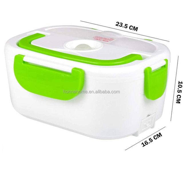 Electric Stainless Steel Heatable Lunch Box 12V / 220V Car & Home Use Electric Lunch Box