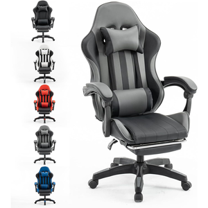 <strong>UK</strong> Free Shipping High Quality PU Leather Gamer Stuhl OEM logo Durable Professional Leather Gaming <strong>Chair</strong> with Excellent Padding - Product Image 1