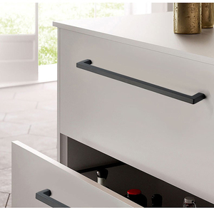 Chất Lượng Cao Kẽm Hợp Kim Tủ Phần Cứng Đồ Nội Thất Nhà Bếp Ngăn Kéo Kéo Xử Lý Vuông Dài Tủ Quần Áo Tay Nắm Cửa - Product Image 5