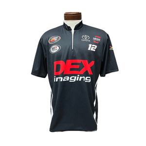 Custom Quick Dry Unisex Barato Spandex Poliéster Hombre Camisetas Motor Racing Crew Camisetas Pit Crew Cremallera Polo - Product Image 6