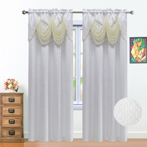 <span class=keywords><strong>Tende</strong></span> Moderne Oscuranti in Jacquard dalla Cina all'Ingrosso, Eleganti <span class=keywords><strong>Tende</strong></span> Pronte con Mantovane di Lusso per <span class=keywords><strong>Soggiorno</strong></span> - Product Image 4