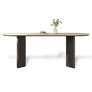 Ensemble <span class=keywords><strong>de</strong></span> <span class=keywords><strong>table</strong></span> à manger rectangulaire en bois moderne et durable avec 6 chaises pour hôtel, villa ou appartement - Product Image 6