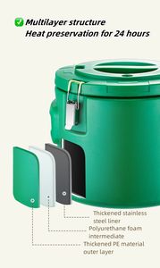 Capacités 15L/<span class=keywords><strong>30L</strong></span>/50L Offre Spéciale Usine Ensemble Chauffe-Plats de Luxe Service de 3 Casseroles Isothermes pour Plats Chauds et Froids - Product Image 3